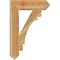 Ekena Millwork Merced Arts & Crafts Rough Sawn Bracket, Western Red Cedar, 6"W x 26"D x 38"H BKT06X26X38MRC03RWR - alternate 4
